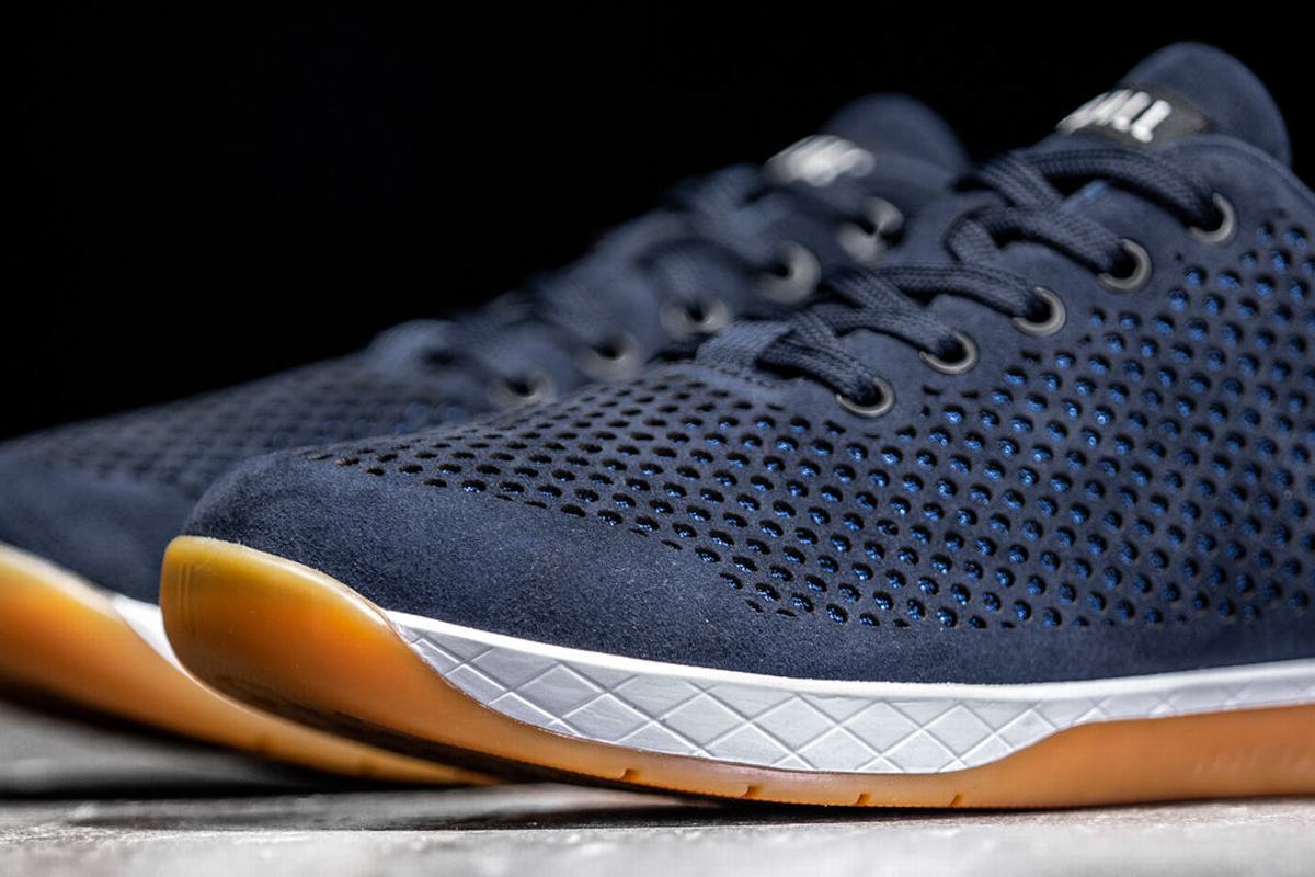 Nobull Suede Men's Trainers Navy | Australia (SQ8309)